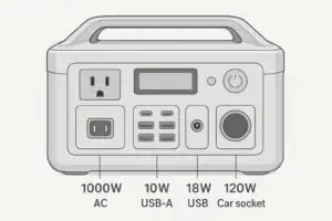 Why Output Ports Have Separate Watt Limits on Portable Power Stations