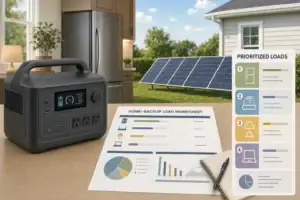How to Size a Solar Generator for Home Backup